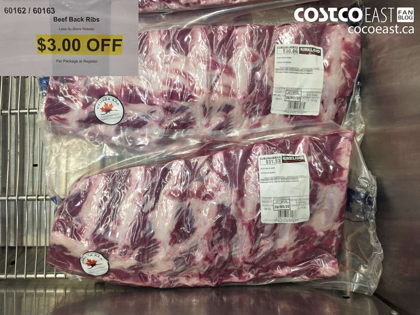 60162 BEEF BACK RIBS ($3.00 INSTANT SAVINGS)