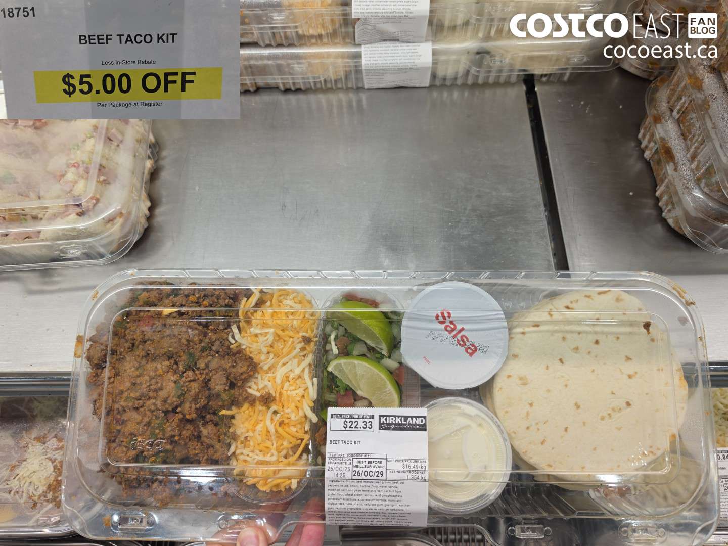 18751 BEEF TACO KIT ($5.00 INSTANT SAVINGS)