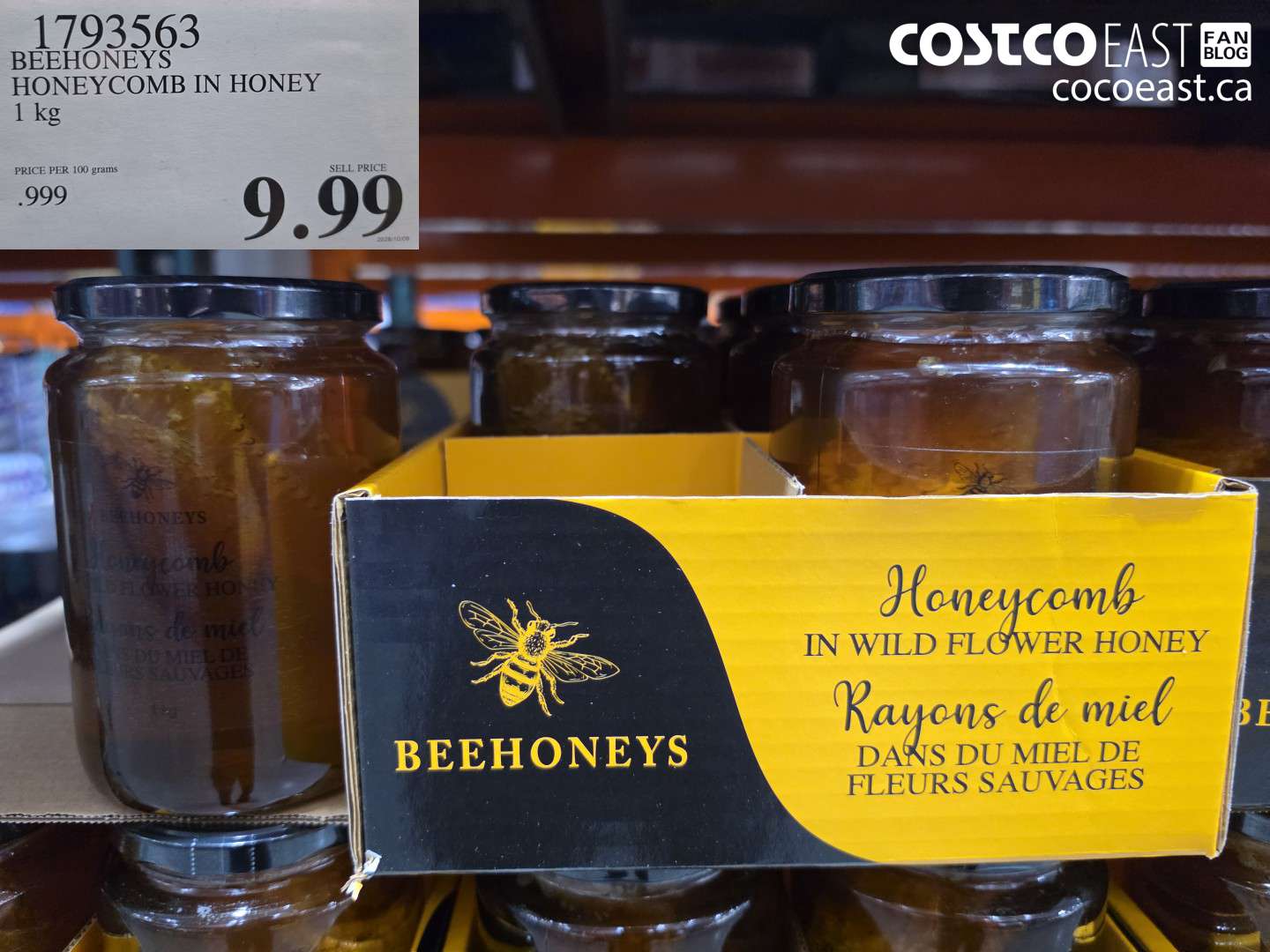 1793563 BEEHONEYS HONEYCOMB IN HONEY 1 KG $9.99