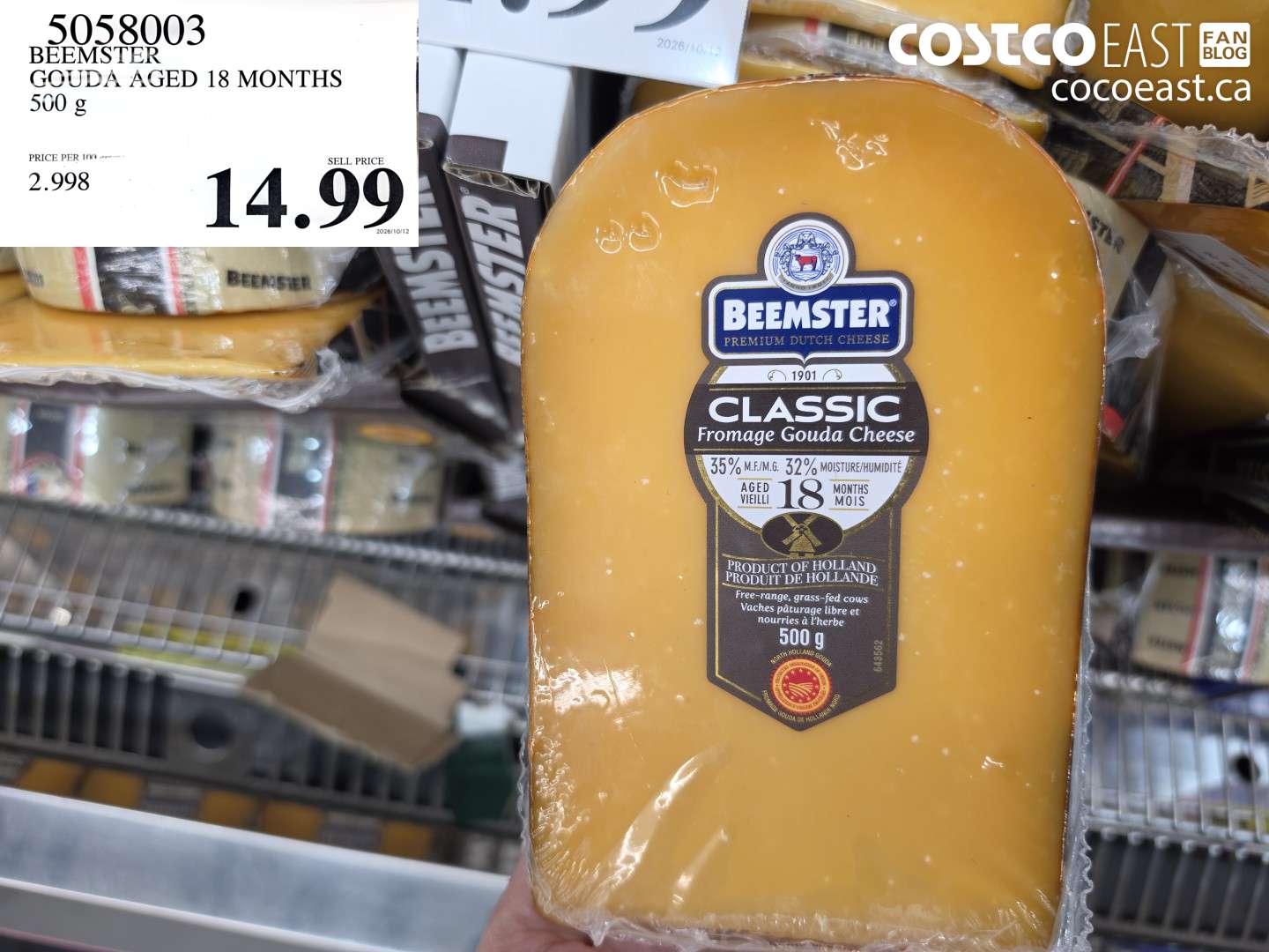 5058003 BEEMSTER GOUDA AGED 18 MONTHS 500 G $14.99