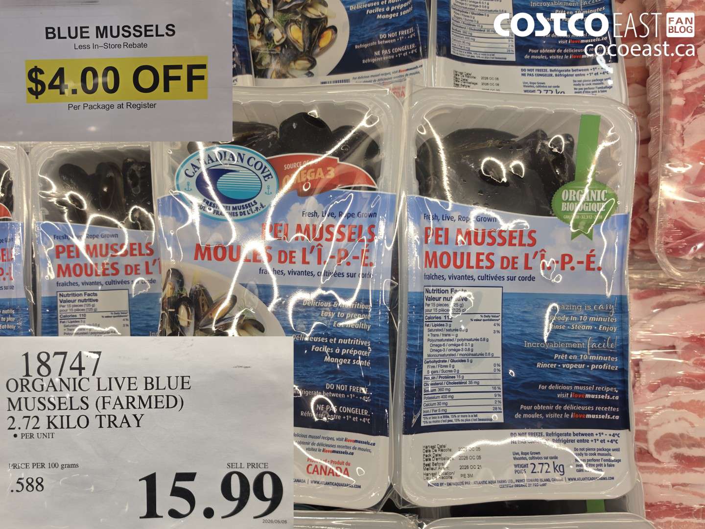 18747 BLUE MUSSELS ($4.00 INSTANT SAVINGS)
