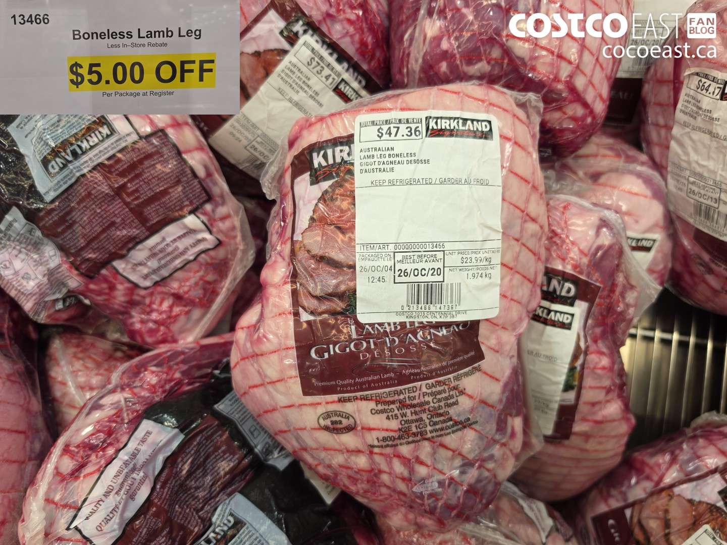 13466 BONELESS LAMB LEG ($5.00 INSTANT SAVINGS)