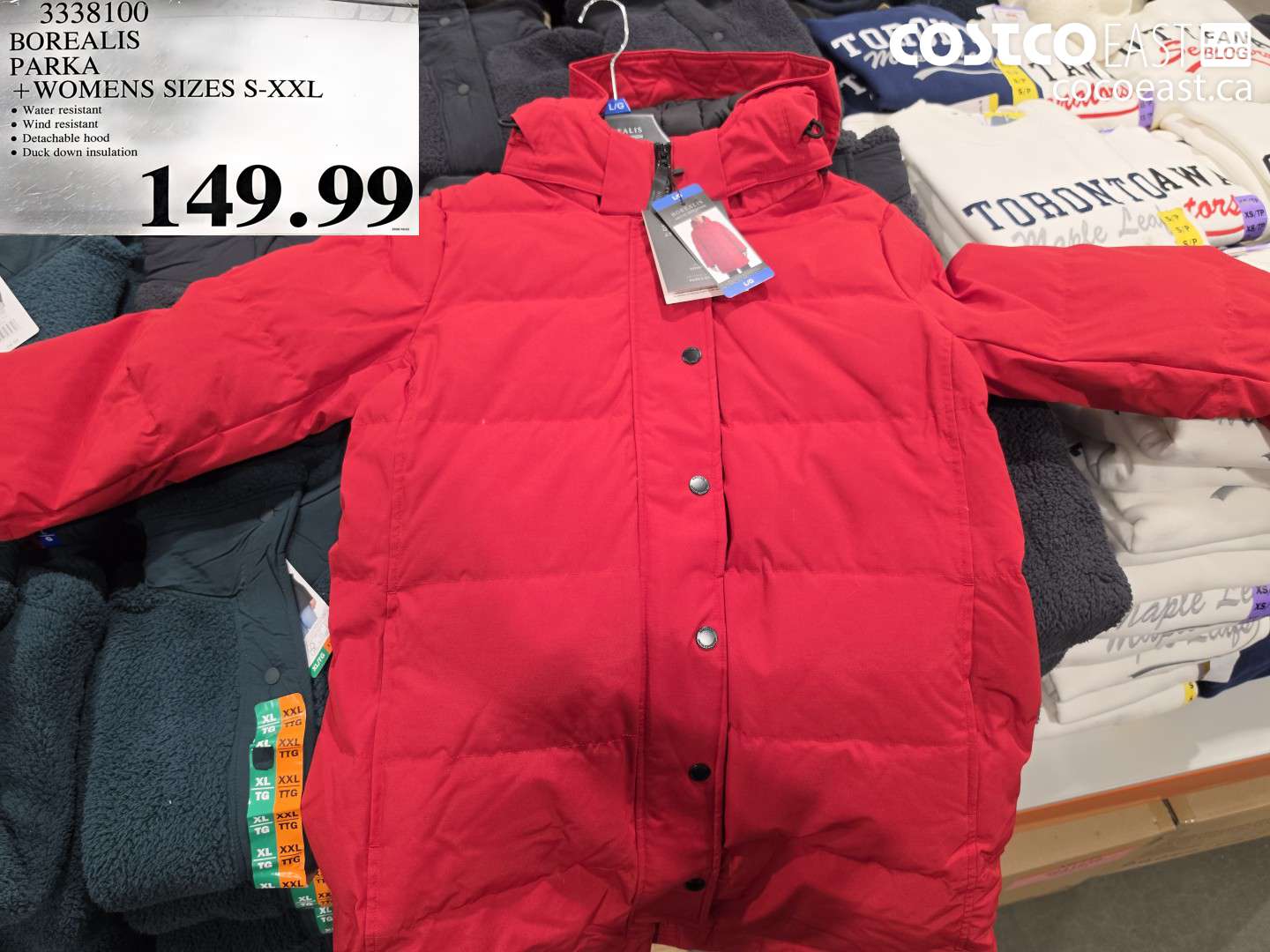 3338100 BOREALIS PARKA + WOMENS SIZES S-XXL $149.99