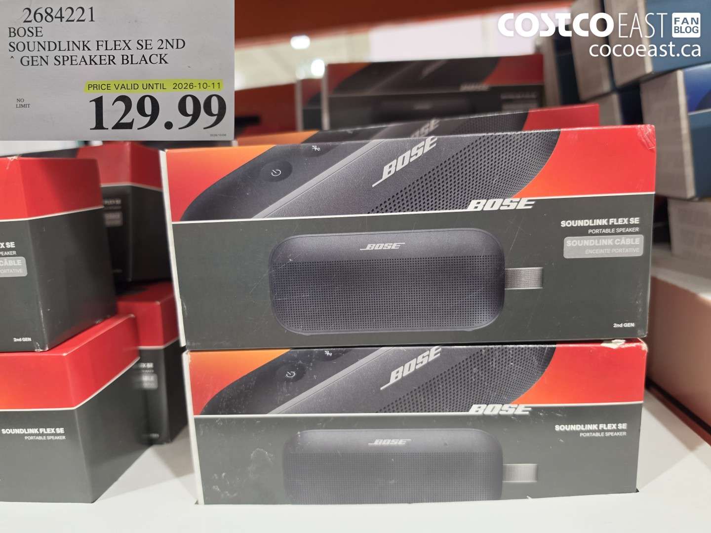 2684221 BOSE SOUNDLINK FLEX SE 2ND GEN SPEAKER BLACK $129.99