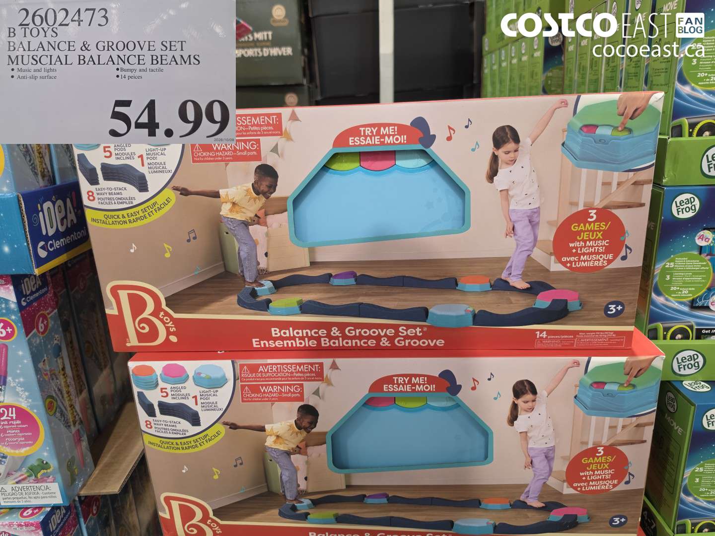 2602473 B TOYS BALANCE & GROOVE SET MUSCIAL BALANCE BEAMS $54.99
