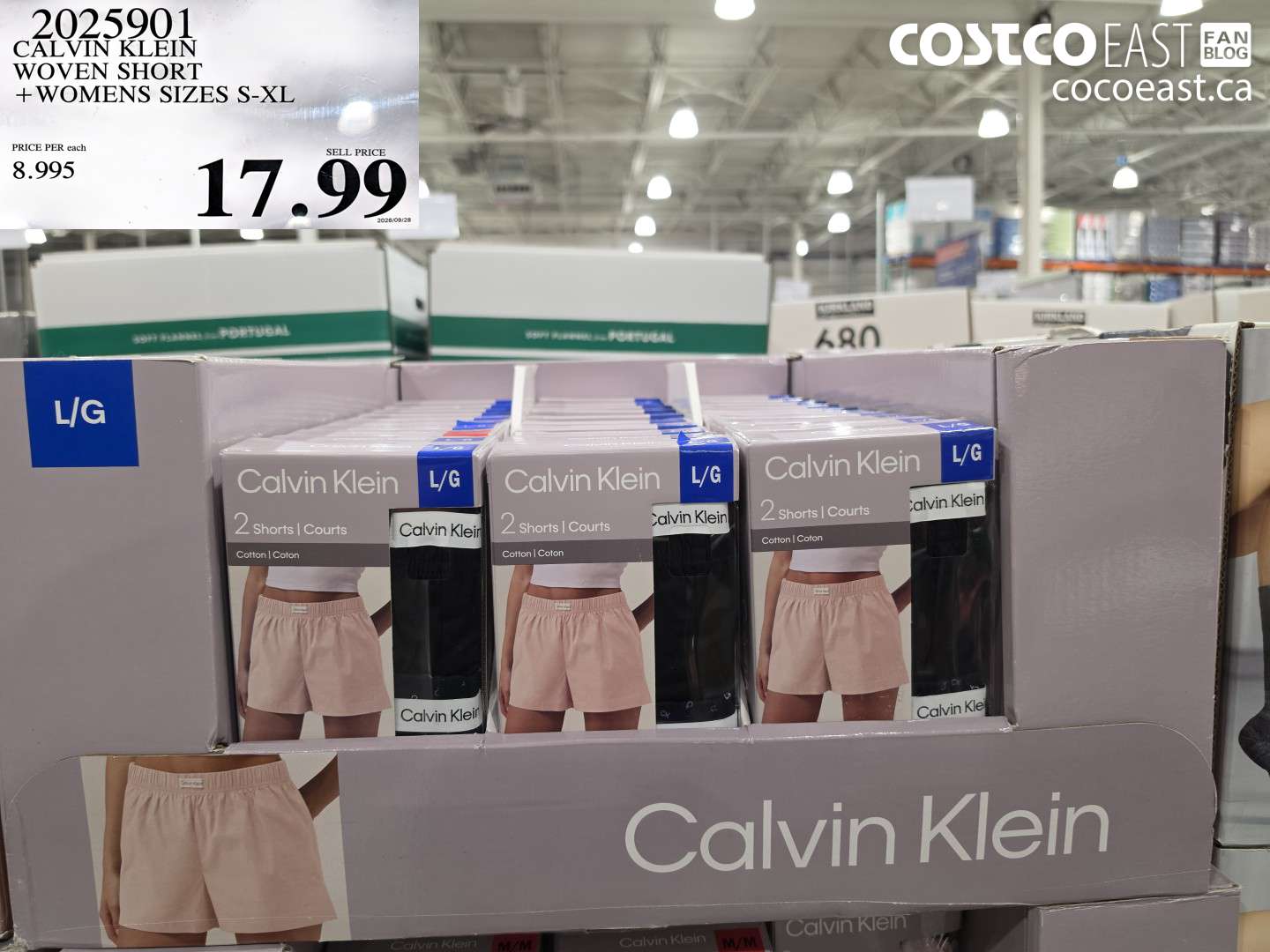 2025901 CALVIN KLEIN WOVEN SHORT + WOMENS SIZES S-XL $17.99