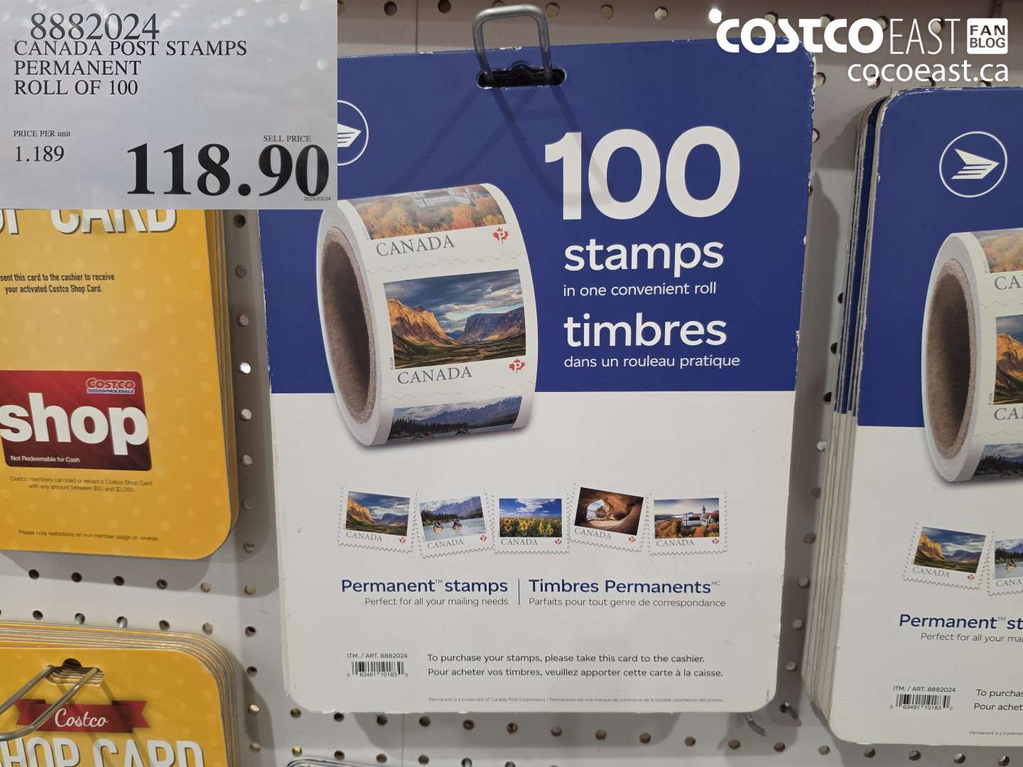 8882024 CANADA POST STAMPS PERMANENT ROLL OF 100 $118.90