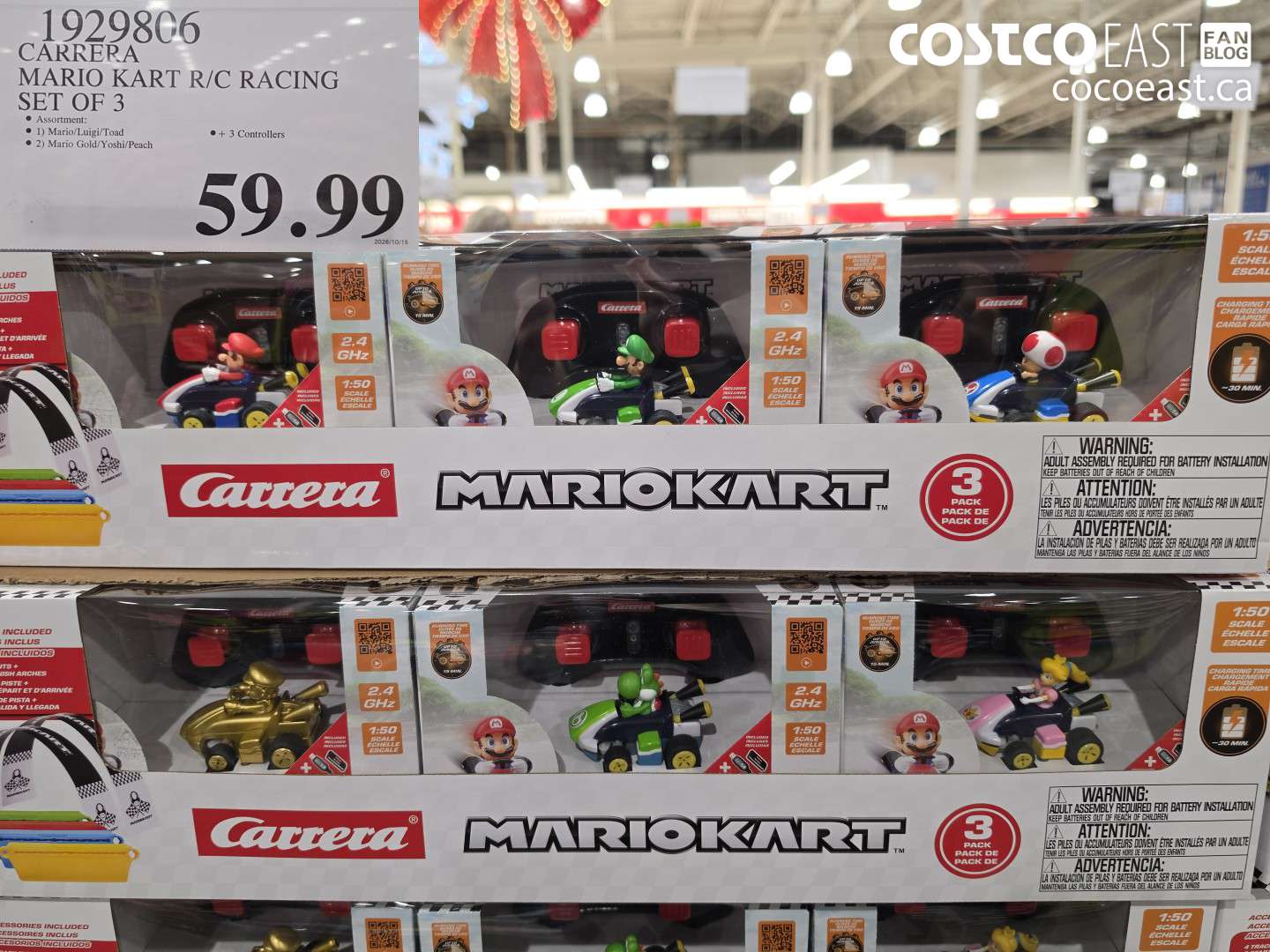 1929806 CARRERA MARIO KART R/C RACING SET OF 3 $59.99