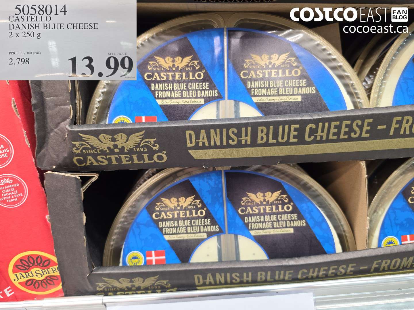 5058014 CASTELLO DANISH BLUE CHEESE 2 X 250 G $13.99