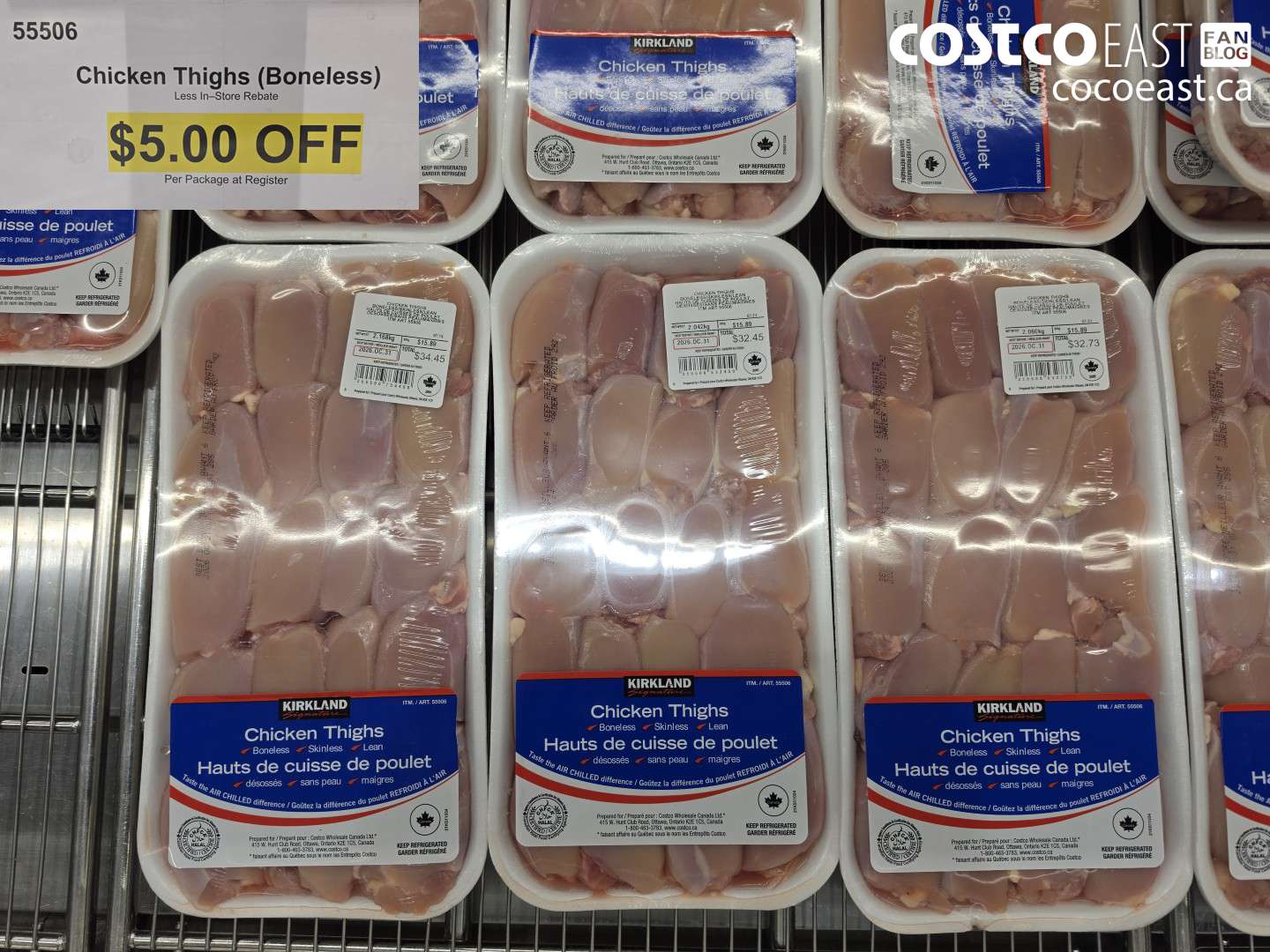 55506 CHICKEN THIGHS (BONELESS) ($5.00 INSTANT SAVINGS)