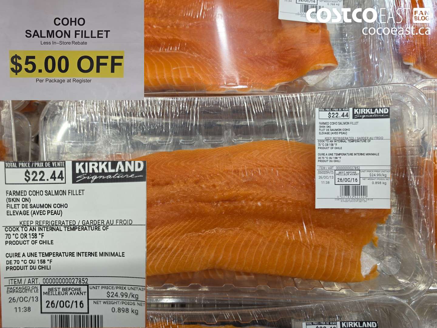 27852 COHO SALMON FILLET ($5.00 INSTANT SAVINGS)