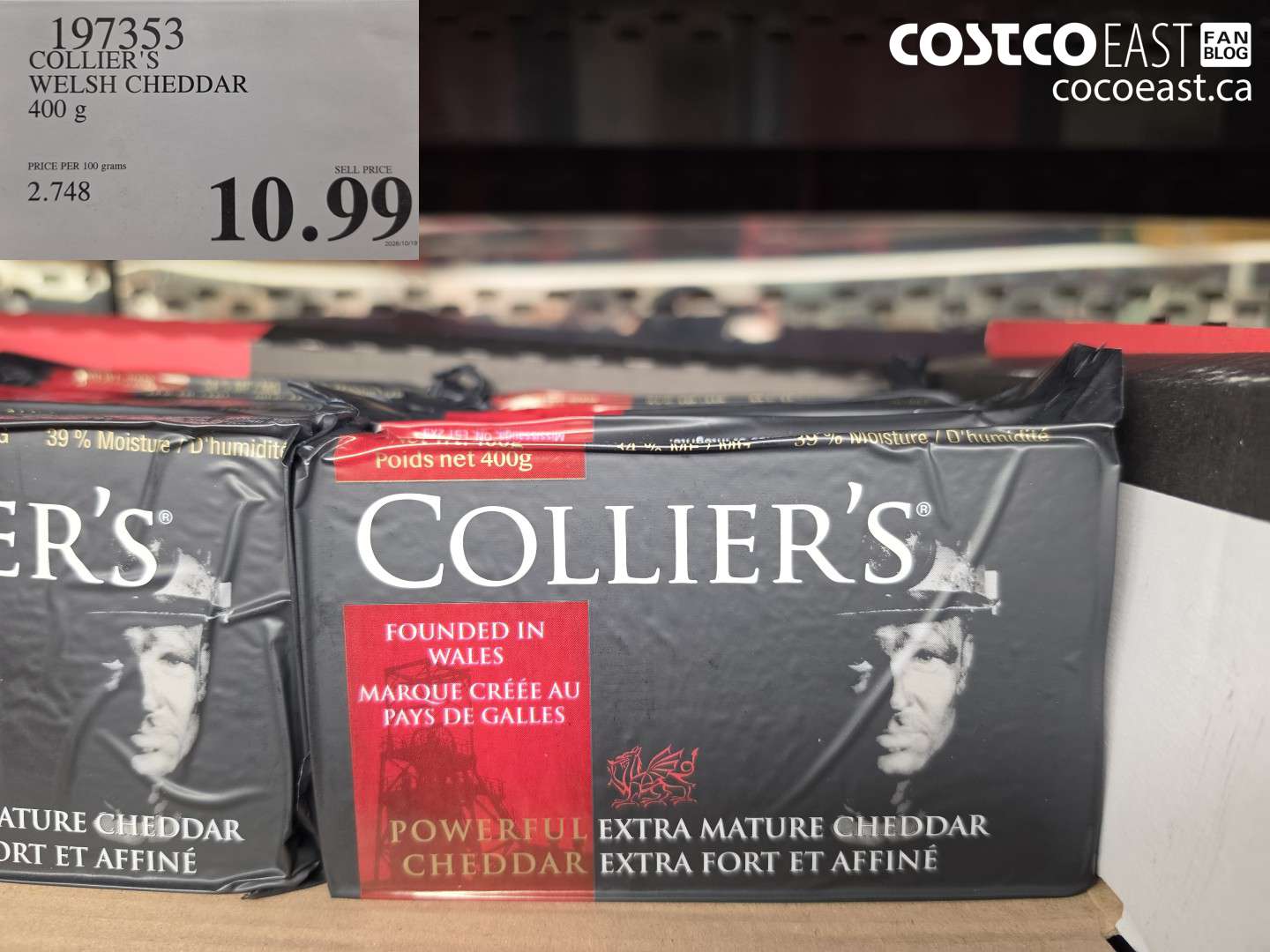197353 COLLIER'S WELSH CHEDDAR 400 G $10.99