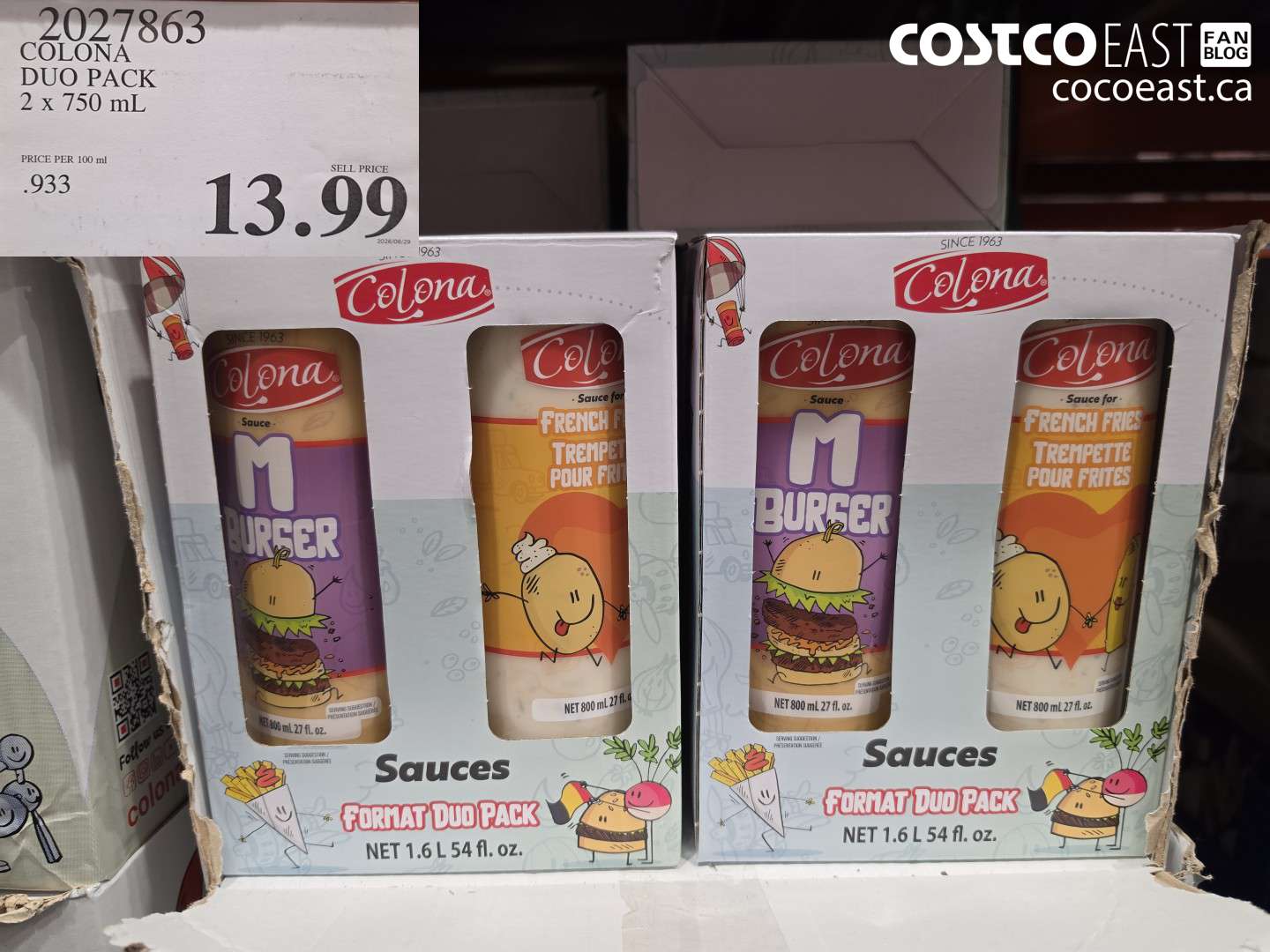 2027863 COLONA DUO PACK 2 X 750 ML $13.99
