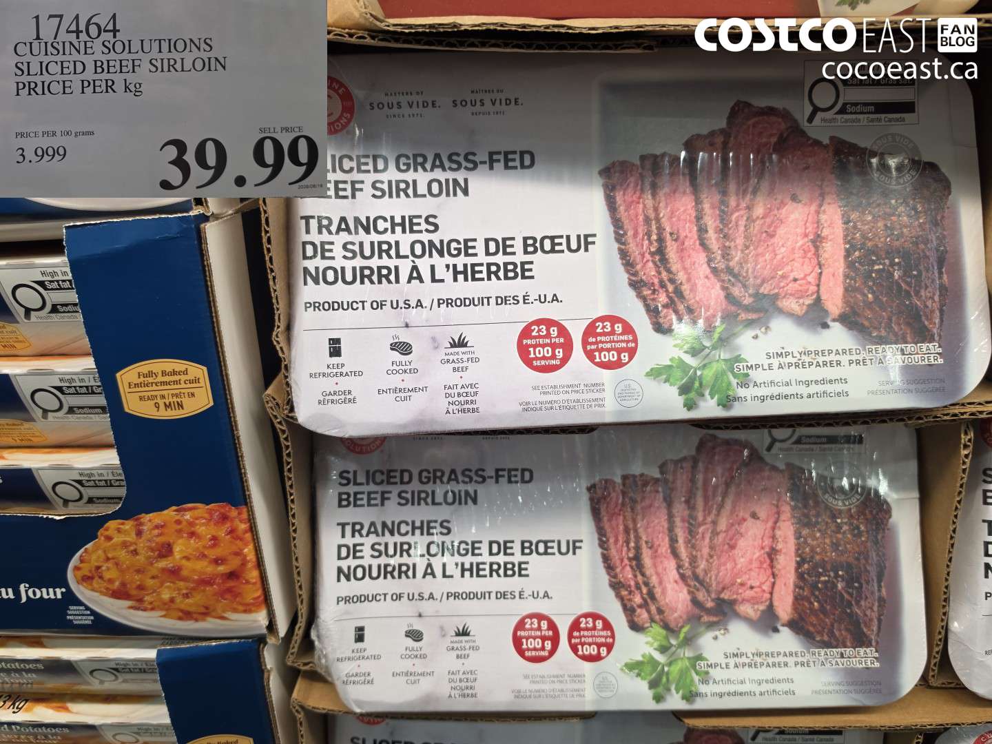 17464 CUISINE SOLUTIONS SLICED BEEF SIRLOIN $39.99