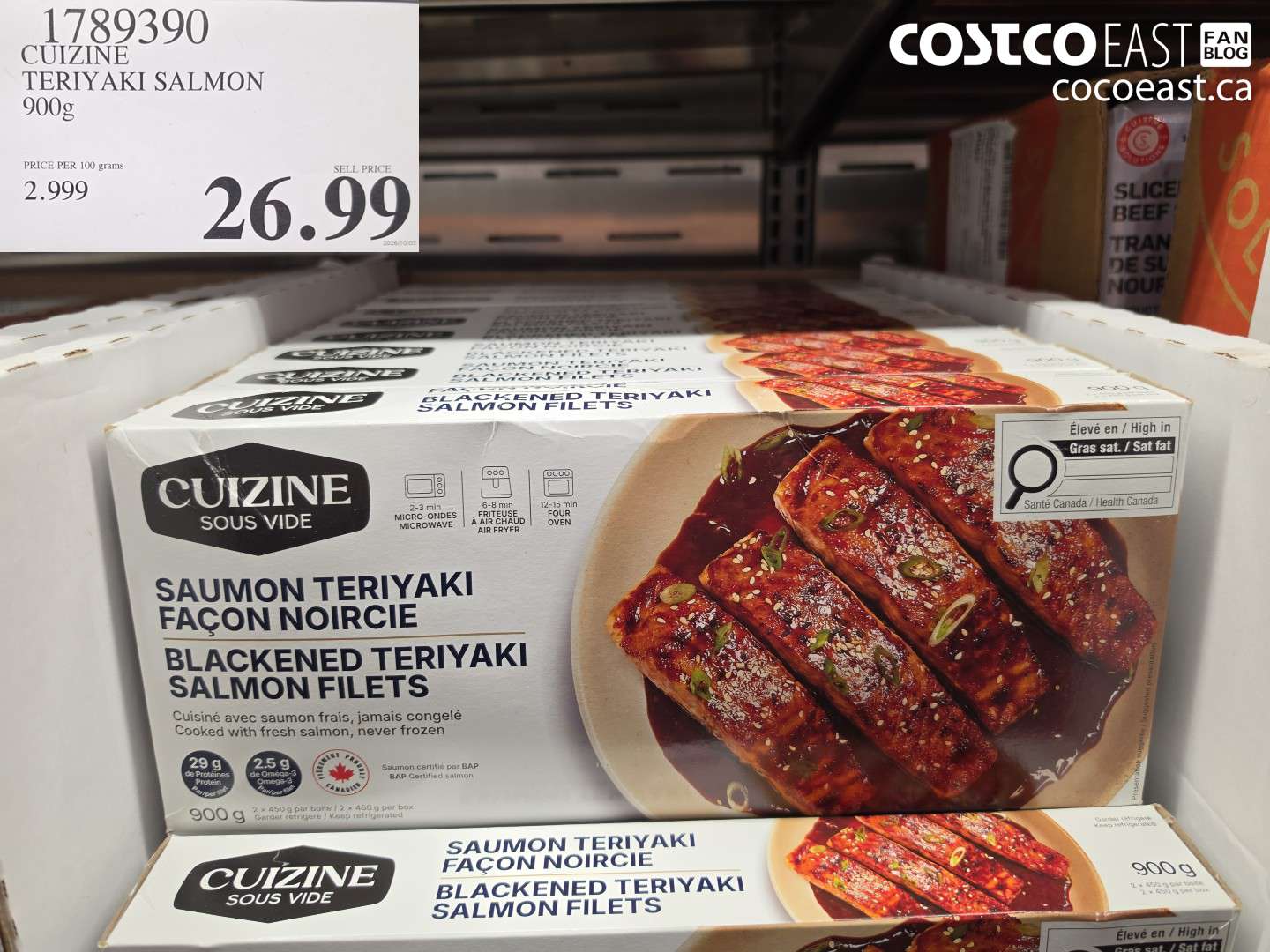 1789390 CUIZINE TERIYAKI SALMON 900G $26.99