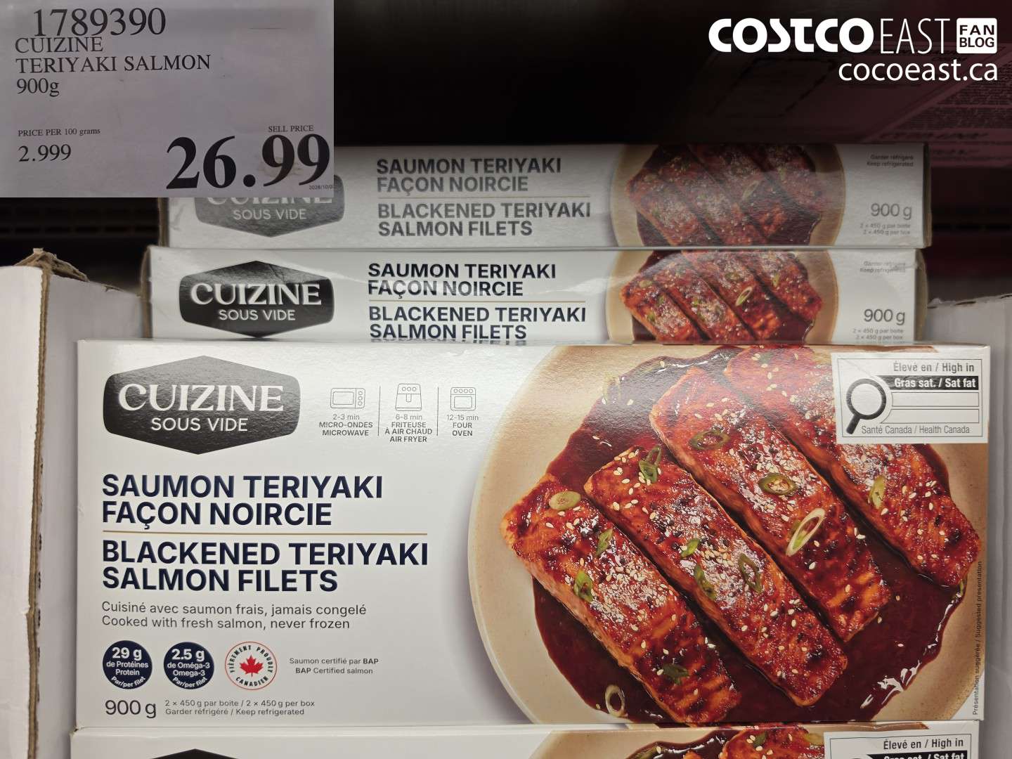 1789390 CUIZINE TERIYAKI SALMON 900G $26.99