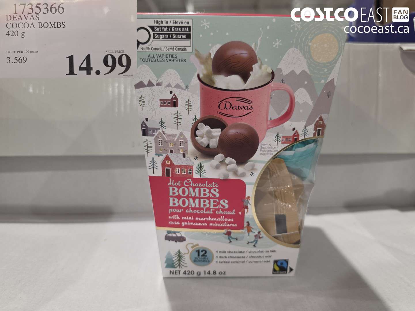 1735366 DEAVAS COCOA BOMBS 420 G $14.99