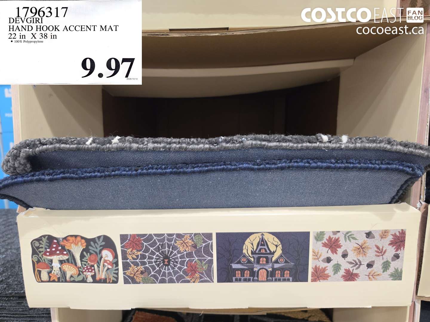 1796317 DEVGIRI HAND HOOK ACCENT MAT 22 IN X 38 IN $9.97