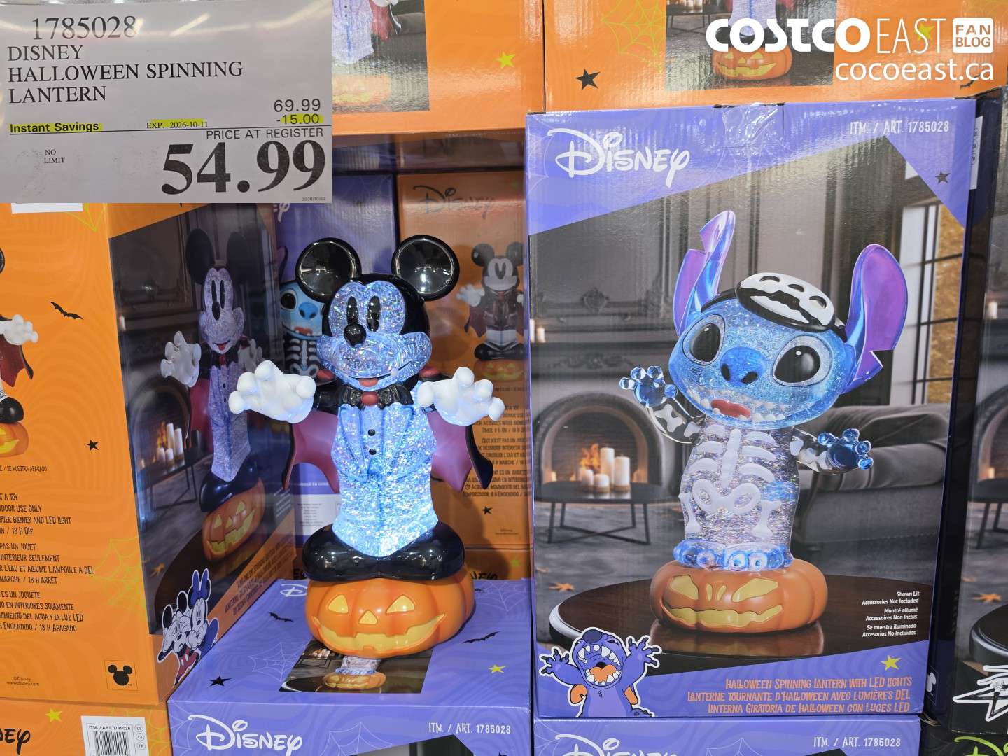 1785028 DISNEY HALLOWEEN SPINNING LANTERN ($15.00 INSTANT SAVINGS EXPIRES ON 2026-10-11) $54.99