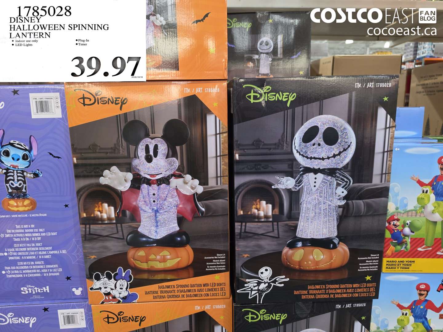 1785028 DISNEY HALLOWEEN SPINNING LANTERN $39.97
