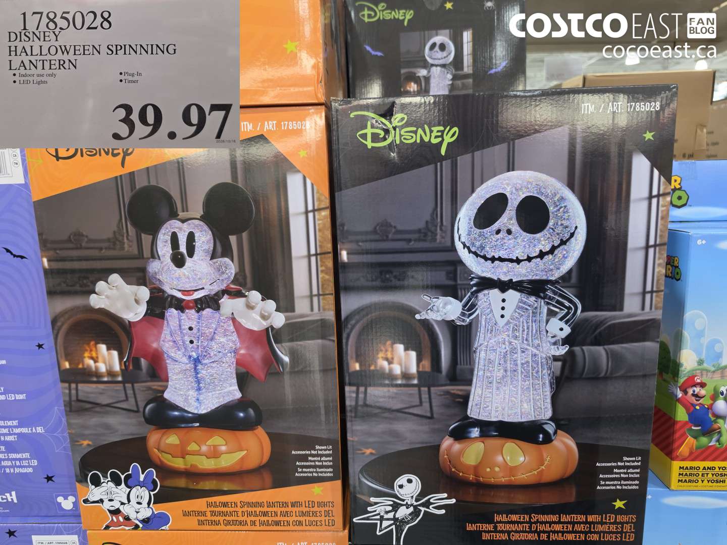 1785028 DISNEY HALLOWEEN SPINNING LANTERN $39.97