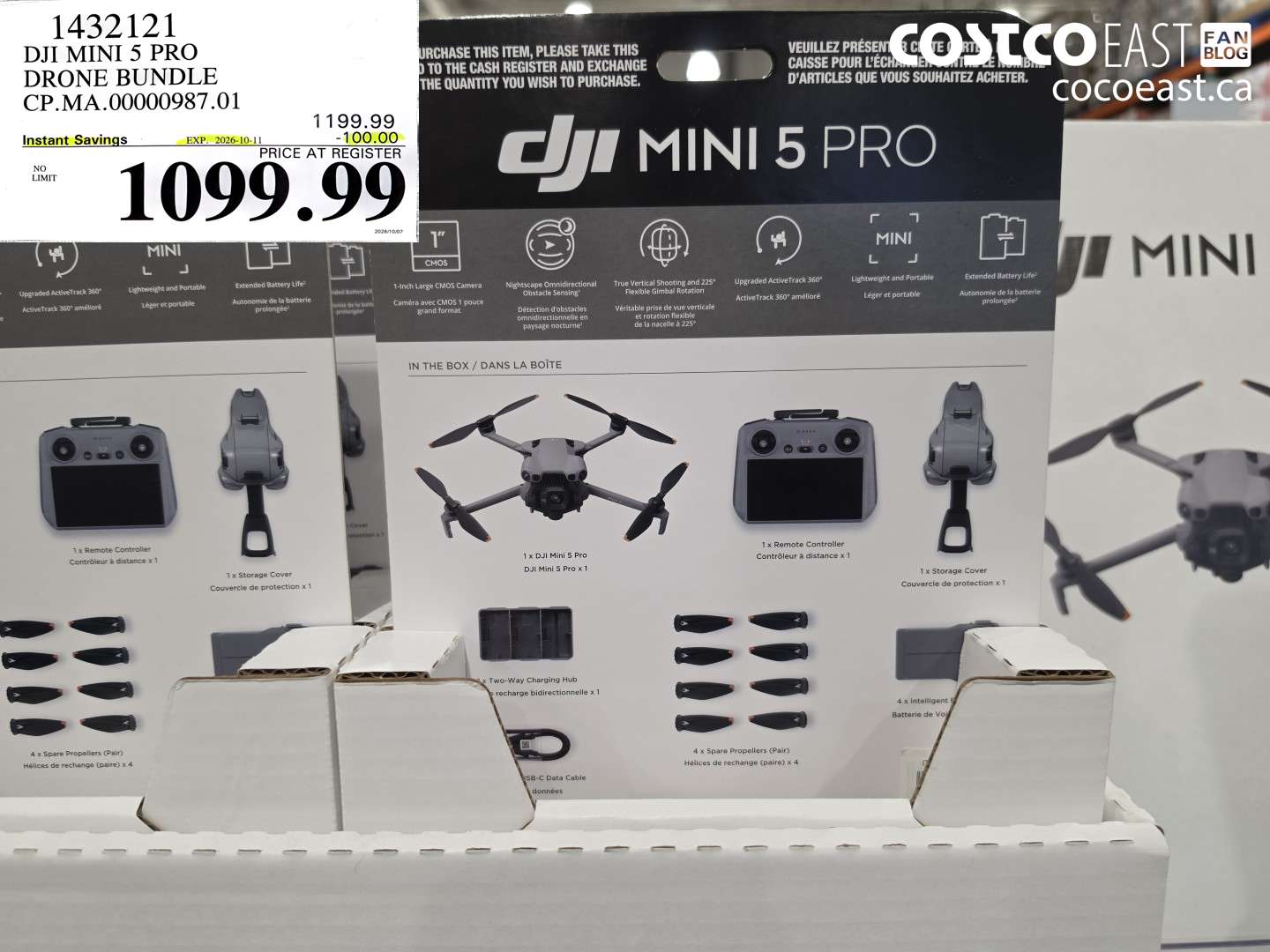 1432121 DJI MINI 5 PRO DRONE BUNDLE ($100.00 INSTANT SAVINGS EXPIRES ON 2026-10-11) $1099.99