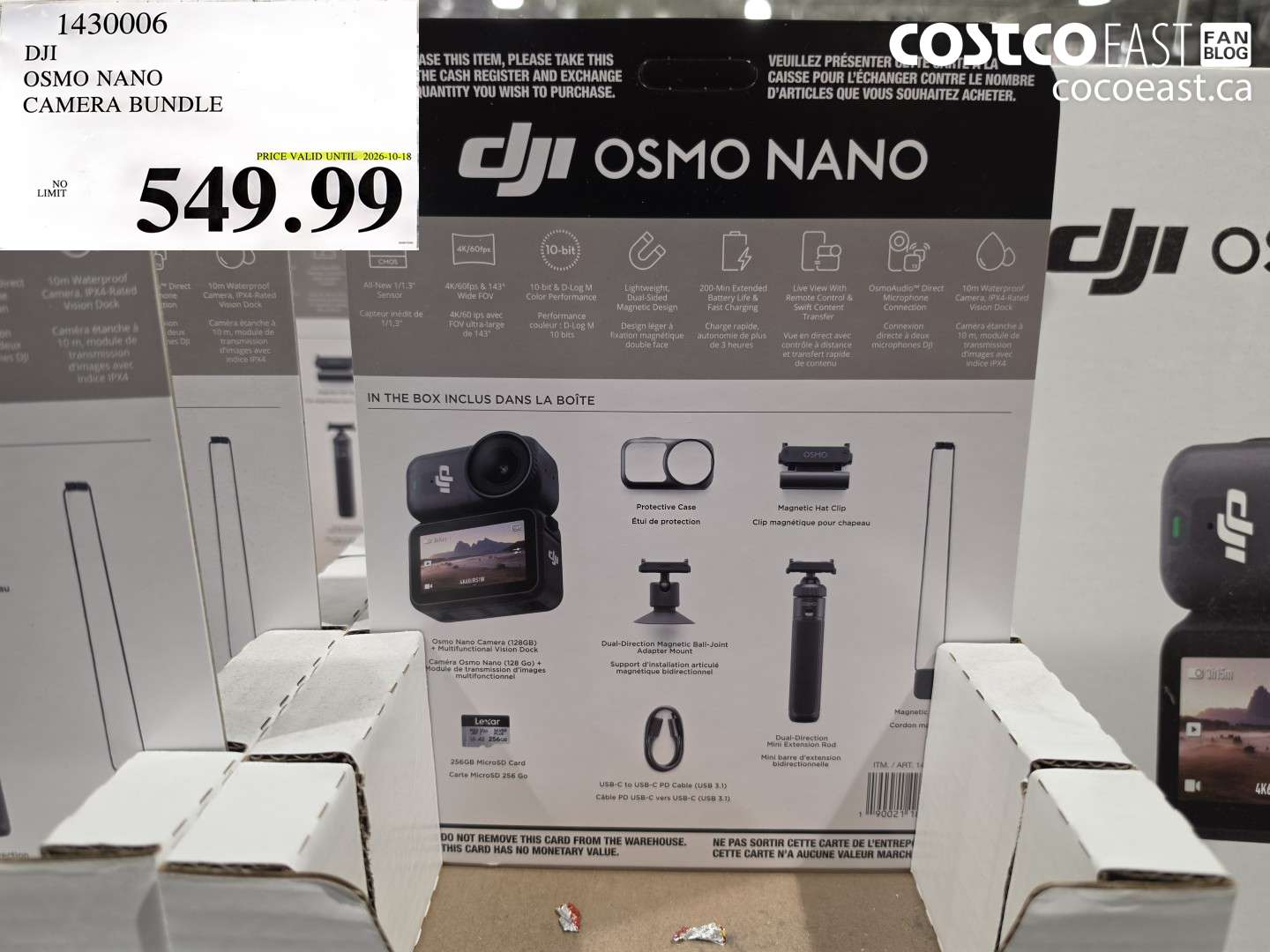 1430006 DJI OSMO NANO CAMERA BUNDLE $549.99