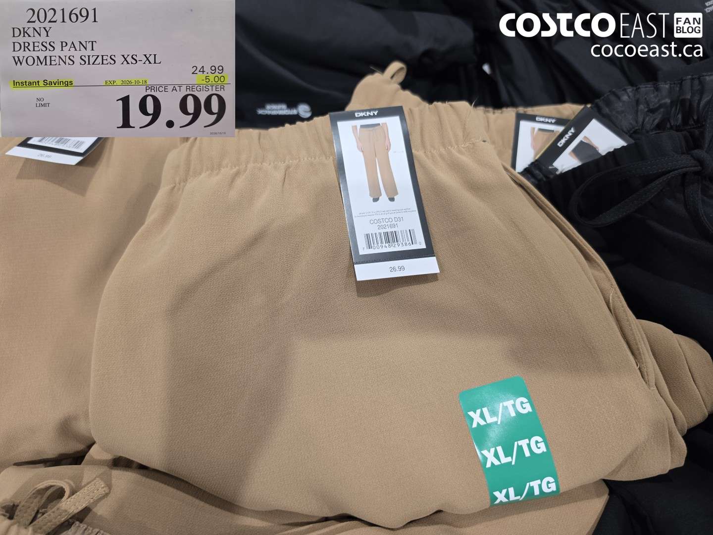 2021691 DKNY DRESS PANT WOMENS SIZES XS-XL ($5.00 INSTANT SAVINGS EXPIRES ON 2026-10-18) $19.99