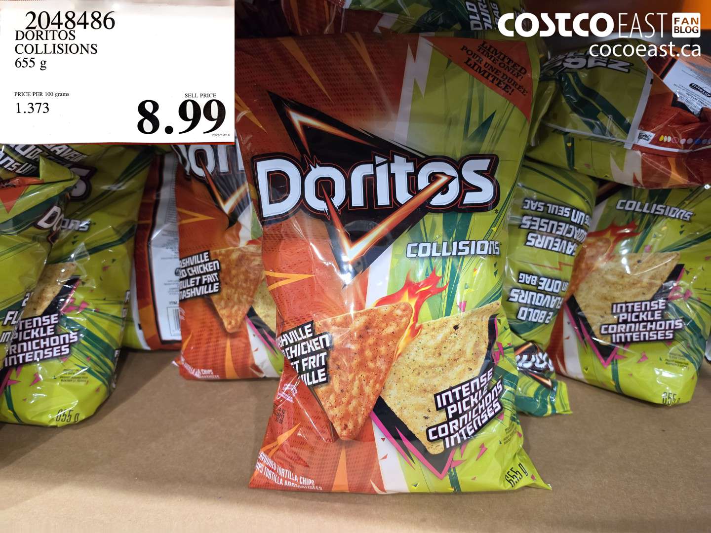 2048486 DORITOS COLLISIONS 655 G $8.99