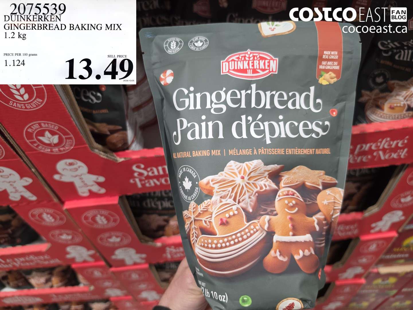 2075539 DUINKERKEN GINGERBREAD BAKING MIX 1.2 KG $13.49