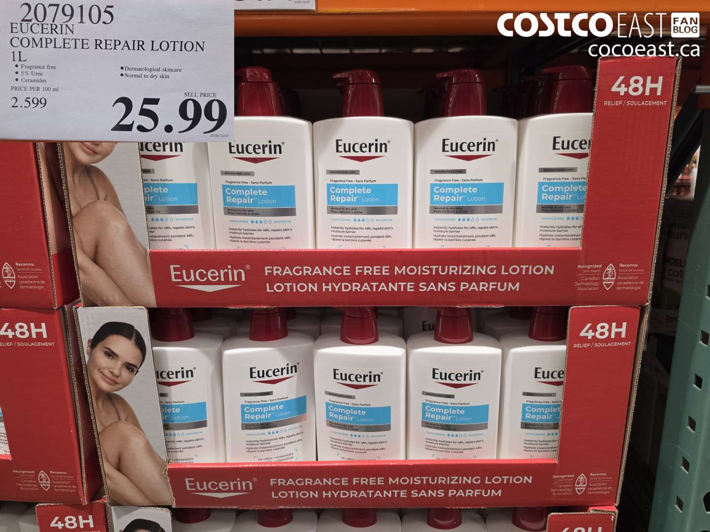 2079105 EUCERIN COMPLETE REPAIR LOTION 1L $25.99