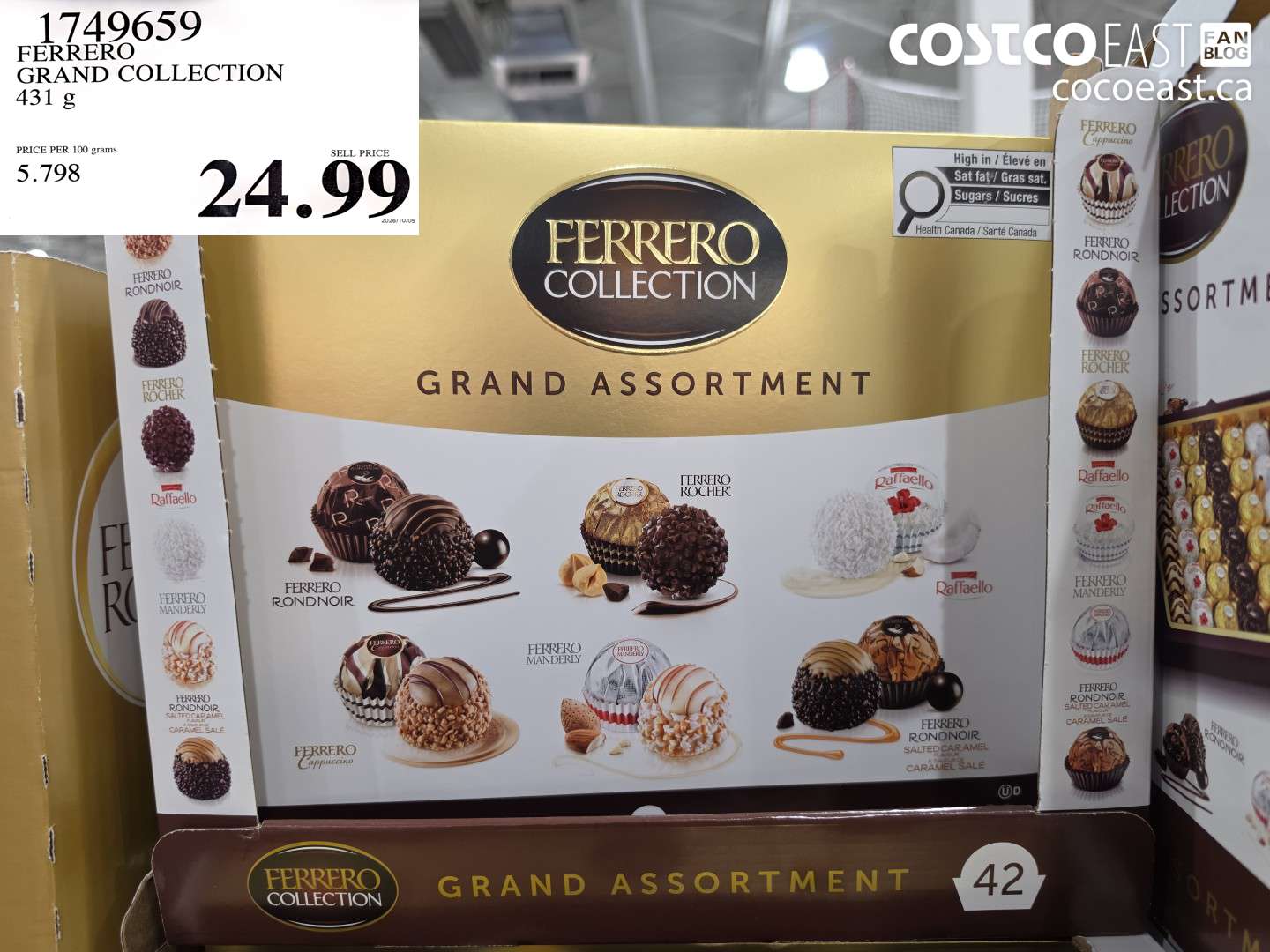 1749659 FERRERO GRAND COLLECTION 431 G $24.99