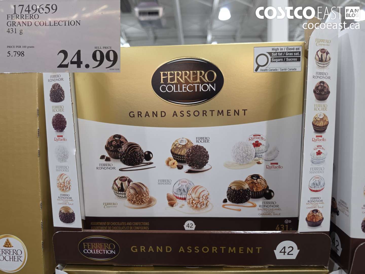 1749659 FERRERO GRAND COLLECTION 431 G $24.99