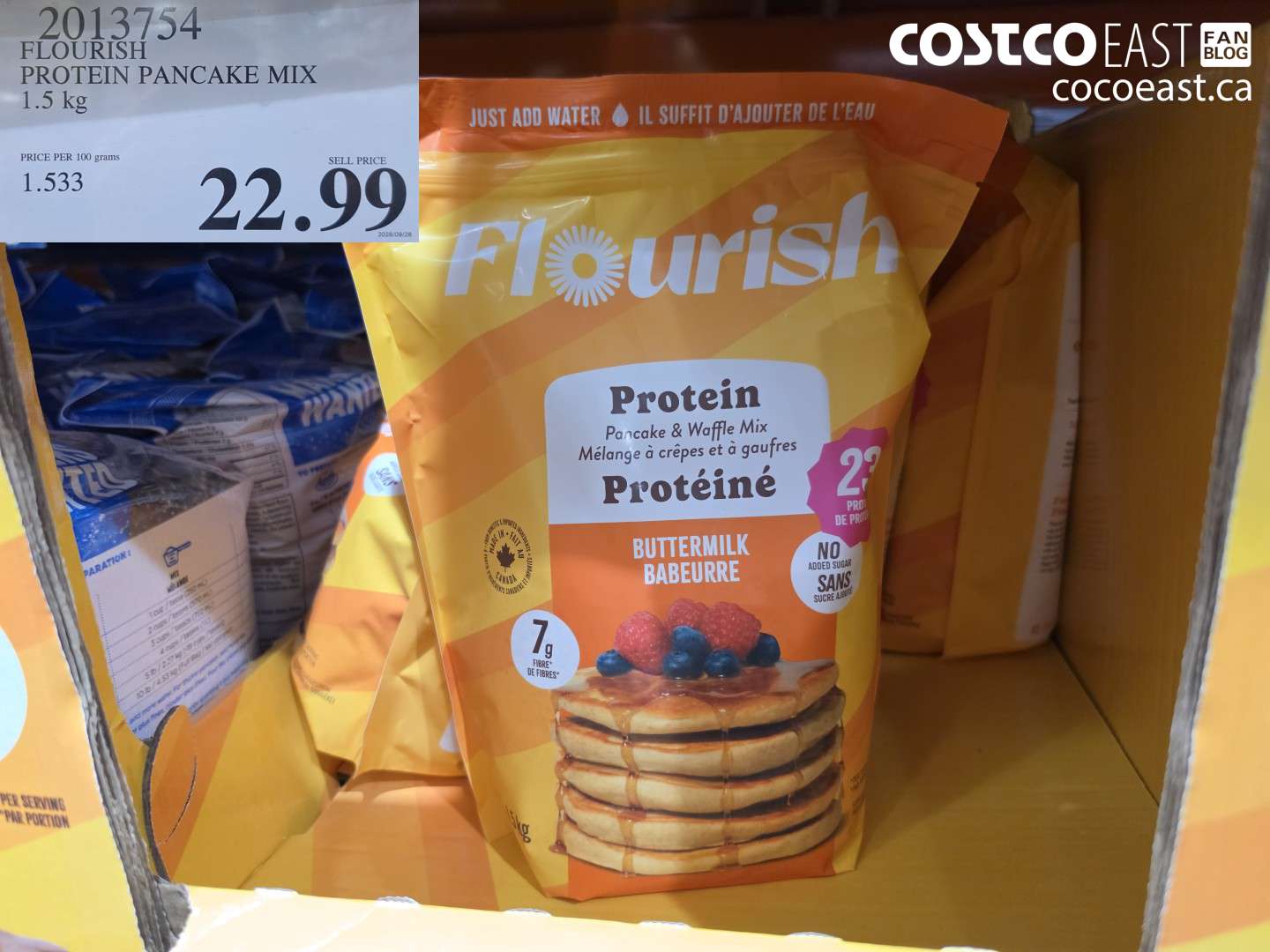 2013754 FLOURISH PROTEIN PANCAKE MIX 1.5 KG $22.99