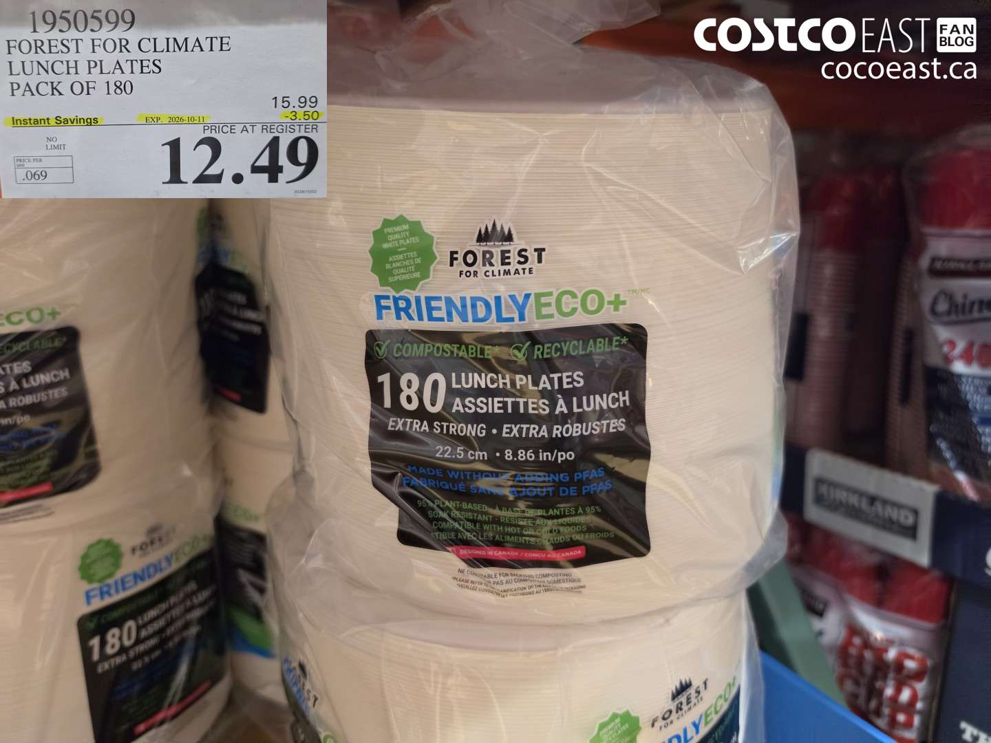 1950599 FOREST FOR CLIMATE LUNCH PLATES PACK OF 180 ($3.50 INSTANT SAVINGS EXPIRES ON 2026-10-11) $12.49