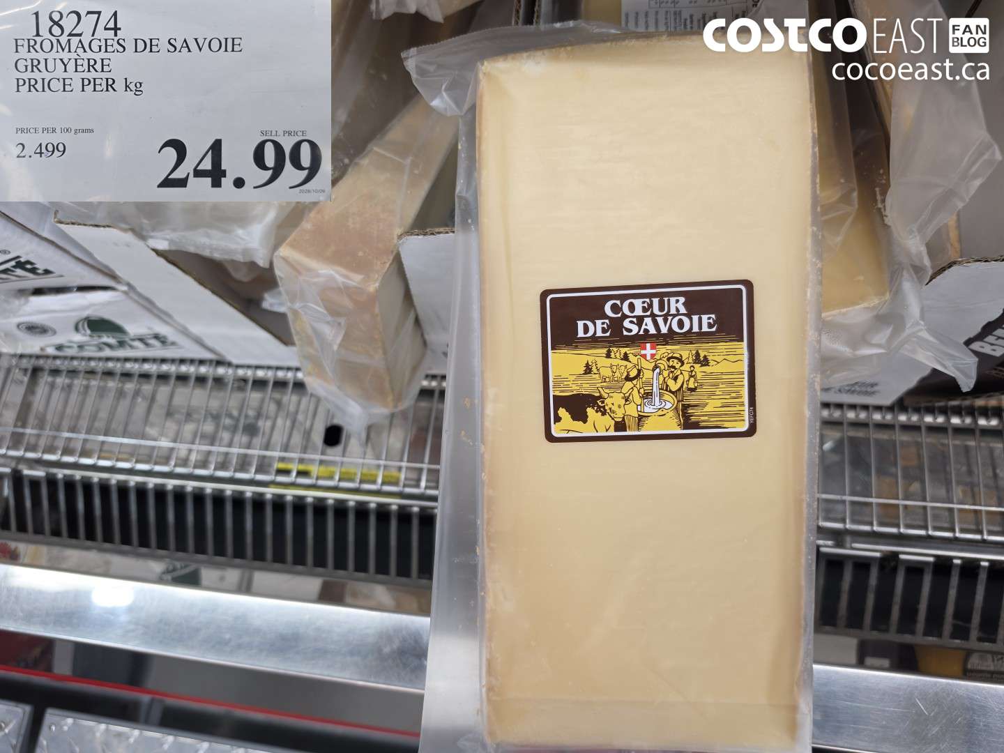 18274 FROMAGES DE SAVOIE GRUYÈRE $24.99