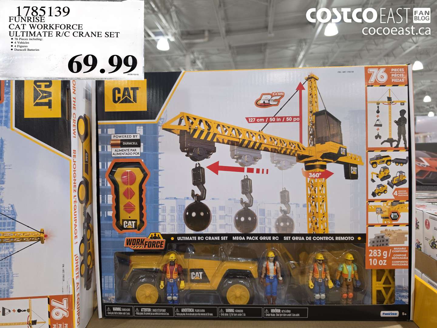 1785139 FUNRISE CAT WORKFORCE ULTIMATE R/C CRANE SET $69.99