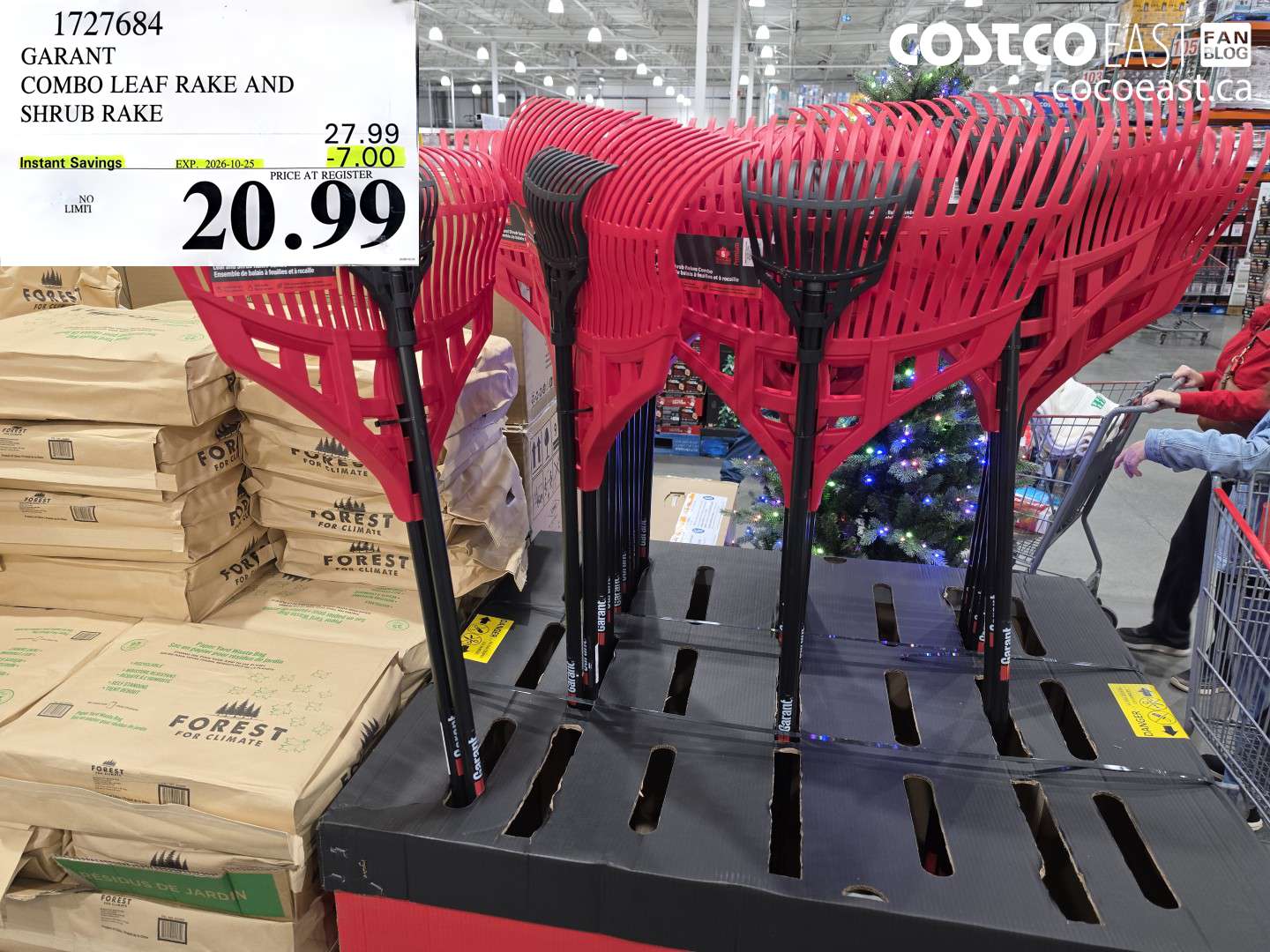 1727684 GARANT COMBO LEAF RAKE AND SHRUB RAKE ($7.00 INSTANT SAVINGS EXPIRES ON 2026-10-25) $20.99