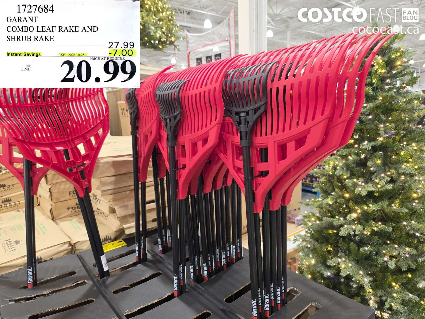 1727684 GARANT COMBO LEAF RAKE AND SHRUB RAKE ($7.00 INSTANT SAVINGS EXPIRES ON 2026-10-25) $20.99
