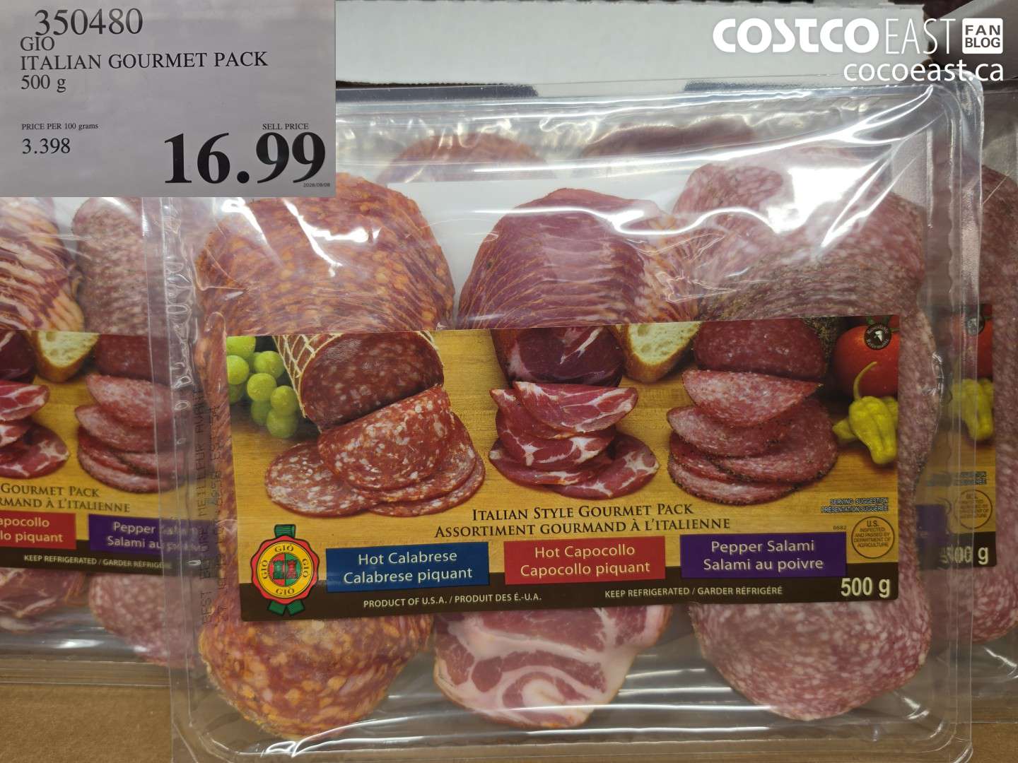 350480 GIO ITALIAN GOURMET PACK 500 G $16.99