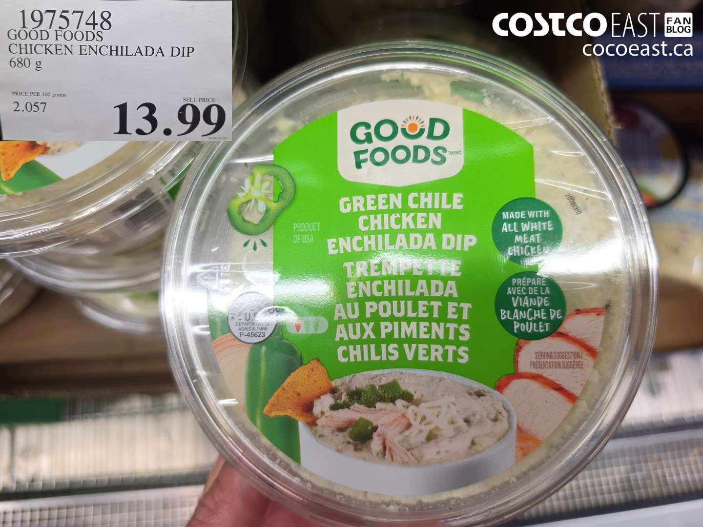 1975748 GOOD FOODS CHICKEN ENCHILADA DIP 680 G $13.99