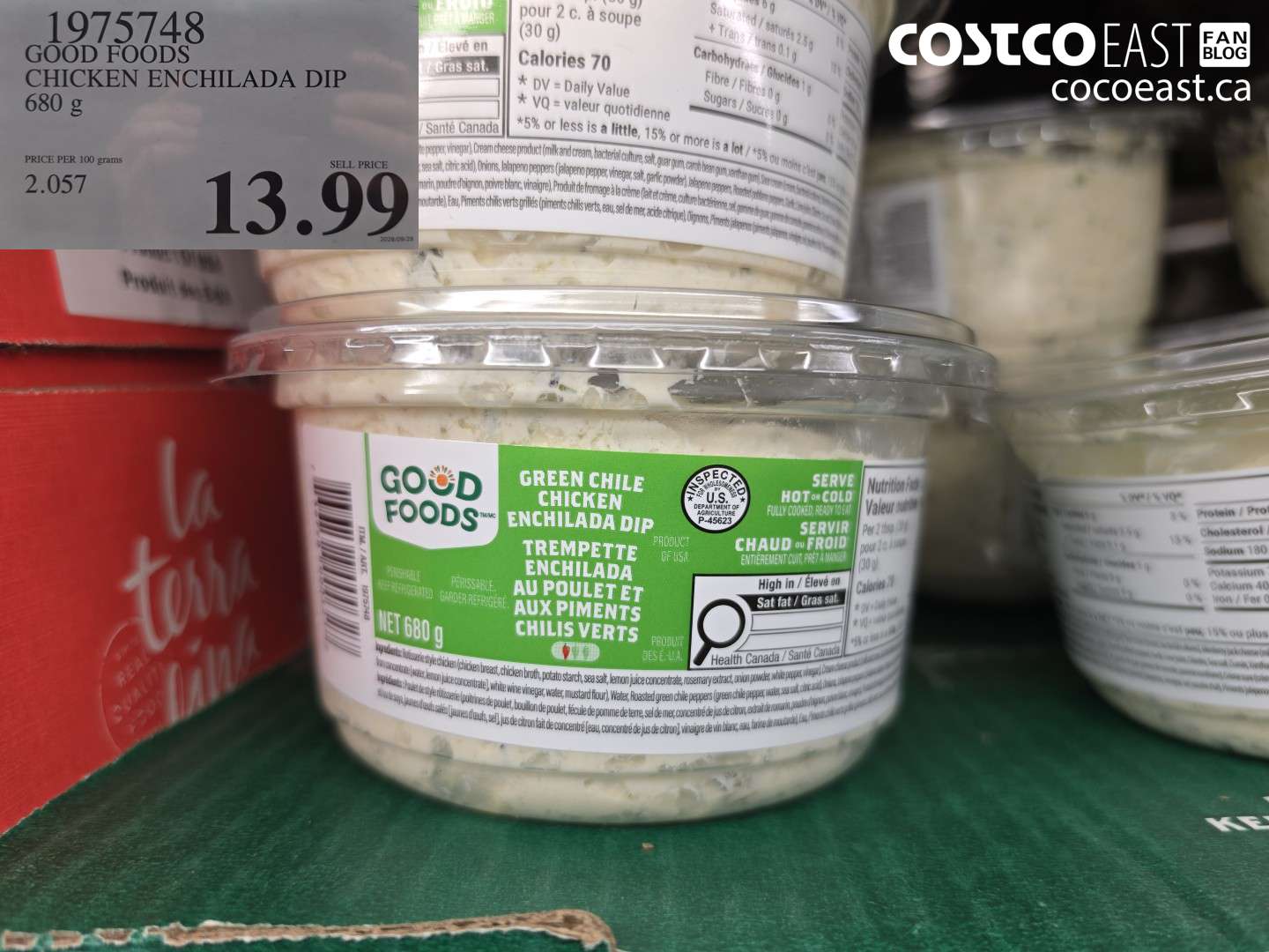 1975748 GOOD FOODS CHICKEN ENCHILADA DIP 680 G $13.99