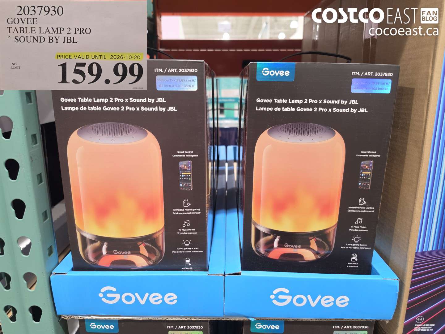 2037930 GOVEE TABLE LAMP 2 PRO $159.99