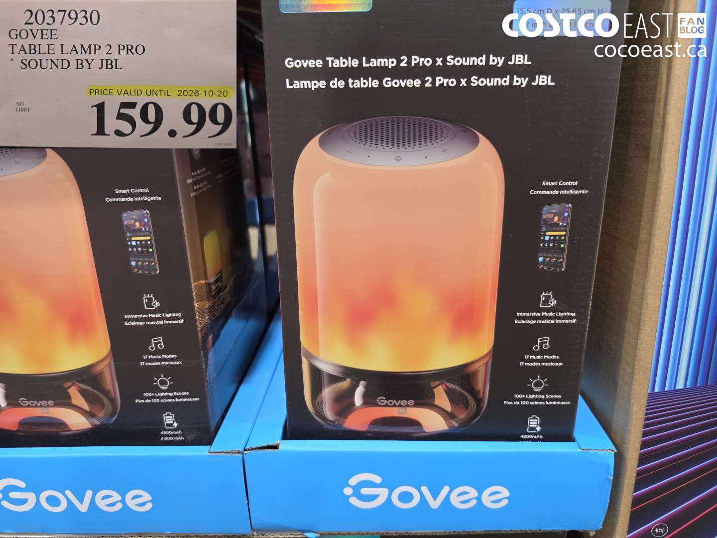 2037930 GOVEE TABLE LAMP 2 PRO SOUND BY JBL $159.99