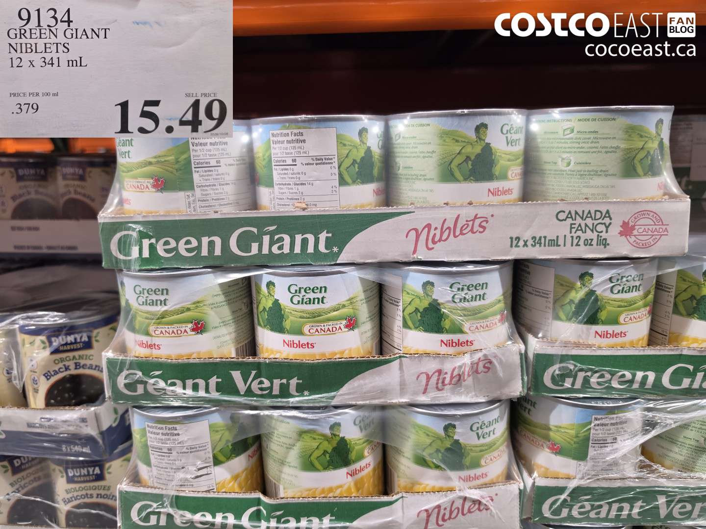 9134 GREEN GIANT NIBLETS 12 X 341 ML $15.49