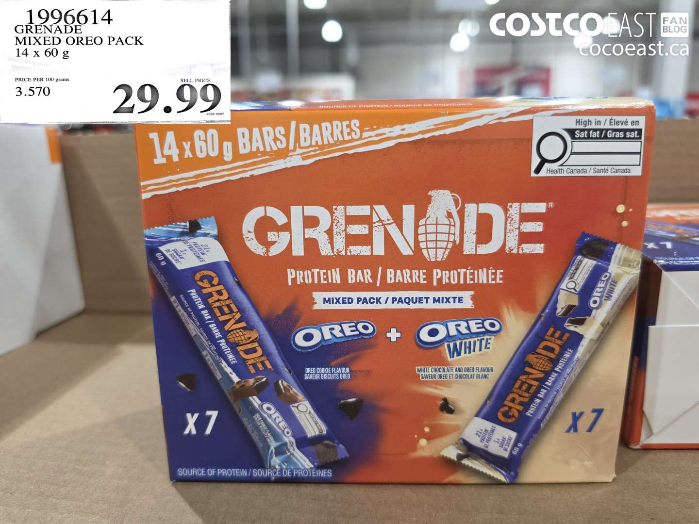 1996614 GRENADE MIXED OREO PACK 14 X 60 G $29.99