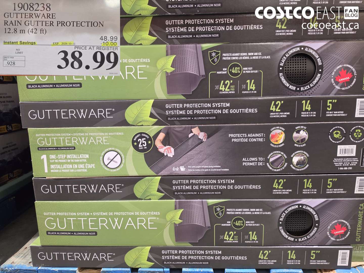 1908238 GUTTERWARE RAIN GUTTER PROTECTION 12.8 M (42 FT) ($10.00 INSTANT SAVINGS EXPIRES ON 2026-10-11) $38.99