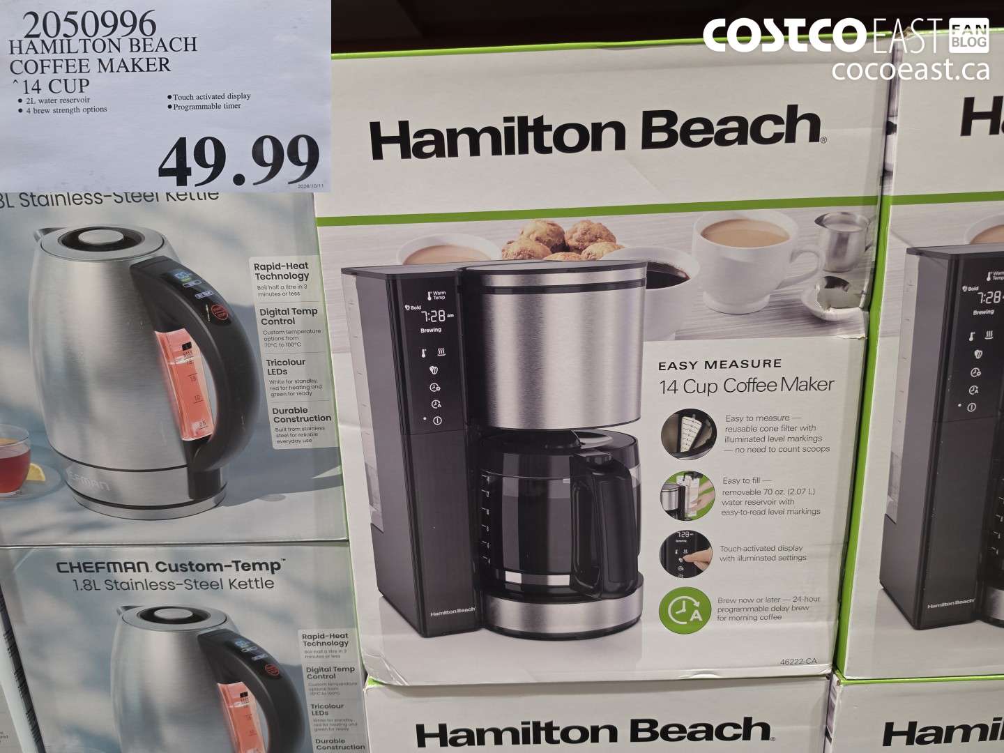 2050996 HAMILTON BEACH COFFEE MAKER 14 CUP $49.99