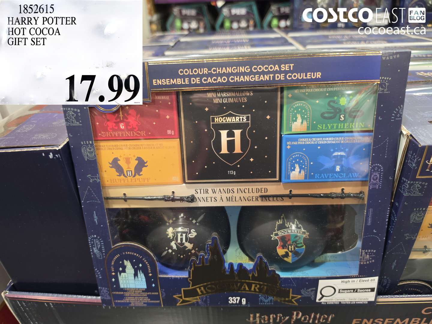 1852615 HARRY POTTER HOT COCOA GIFT SET $17.99