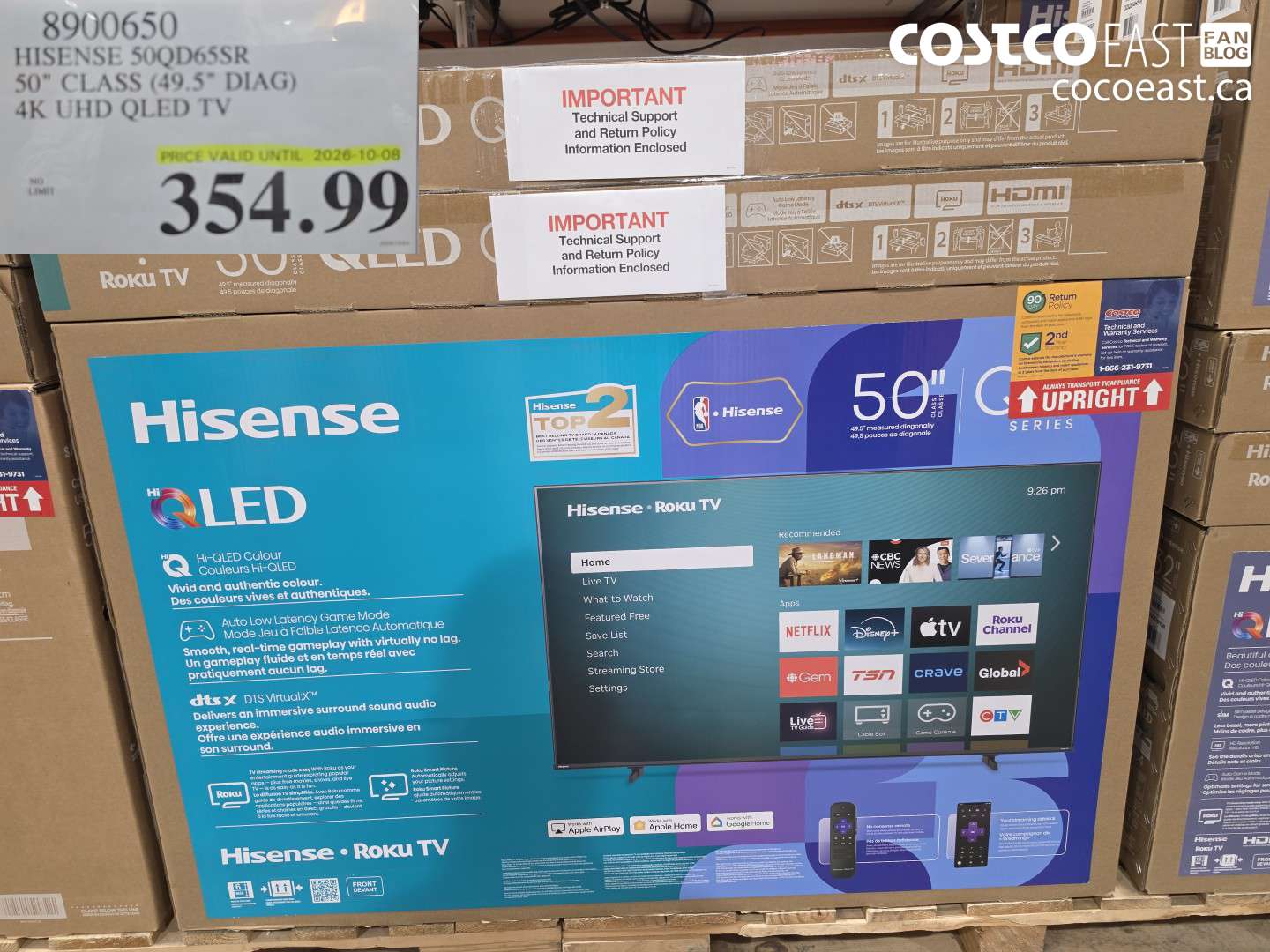 8900650 HISENSE 50QD65SR 50